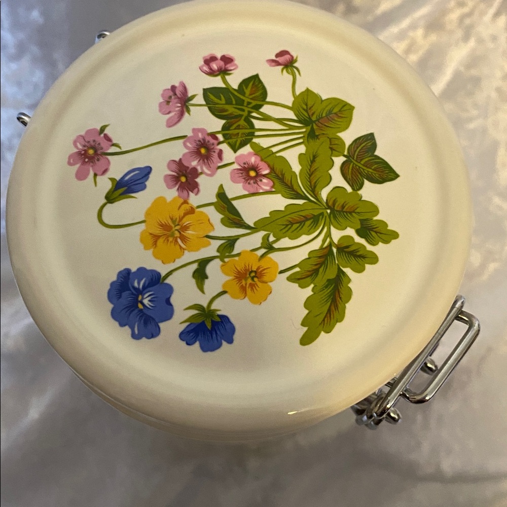 Floral Ceramic Storage Jar - Picture 2 of 10